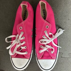 Converse Pink Canvas Sneakers